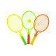 Raquette de tennis (x2) + balle + volant 35 x 15 cm