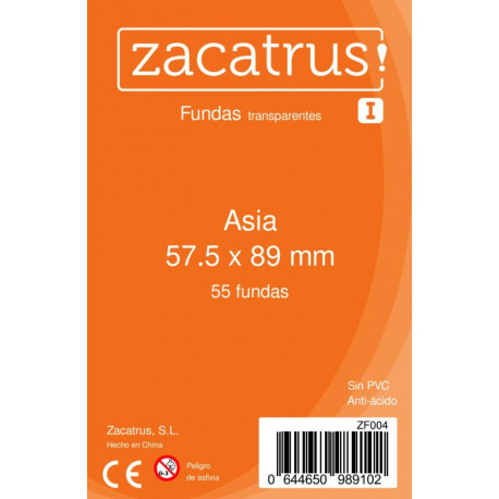 Protège cartes, Zacatrus, 57,5 x 89 mm, 55 unités