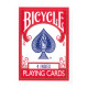 Jeu de 56 cartes, Bicycle 4 Index, dos rouge
