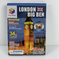 Maquette Big Ben 3D, pièces en mousse