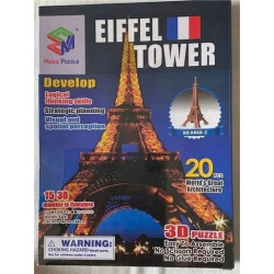 Maquette la Tour Eiffel 3D, pièces en mousse