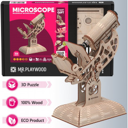 Microscope à monter, maquette 3D, Mr Playwood