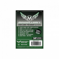 Sleeves Mayday CardGame, qualité Premium, paquet de 50, 63,5 x 88 mm