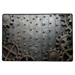 Tapis de cartes, multijeux, Néoprène, 100 x 60 cm, Rusty Gear