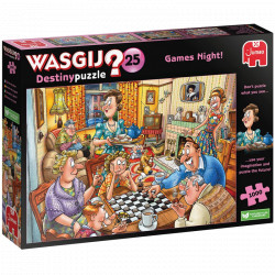 Puzzle Wasgij ! 1000 pcs : Soirée Jeux