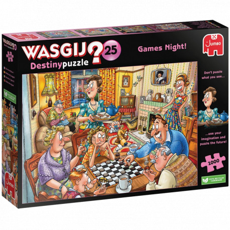 Puzzle Wasgij ! 1000 pcs : Soirée Jeux