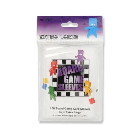 Protège cartes Sleeves CardGame, paquet de 100, 65 x 100 mm