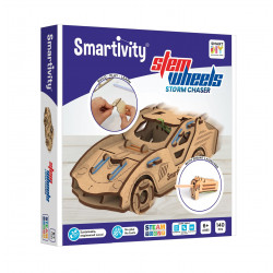 Super Storm Chaser, véhicule en bois à monter, Smartivity