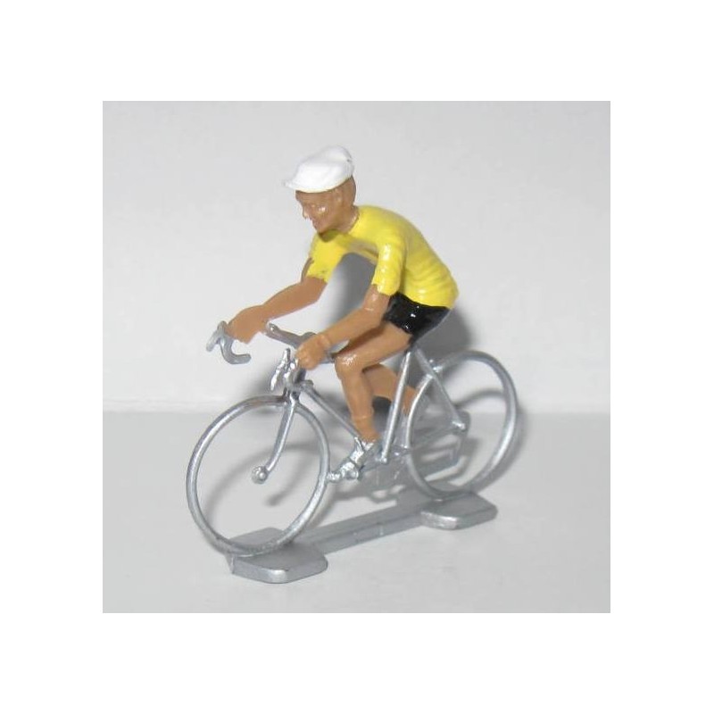 Petits coureurs cyclistes miniatures en plastique dur (x6), petit vélo
