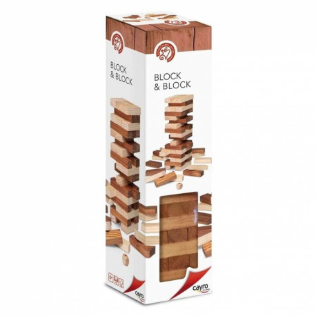 Bloc en bloc, jeu d'équilibre en bois