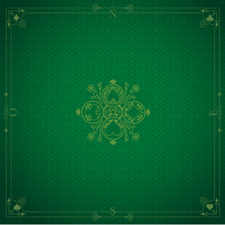 Tapis de jeu, Néoprène, 60 x 60 cm, vert foncé, Multijeux