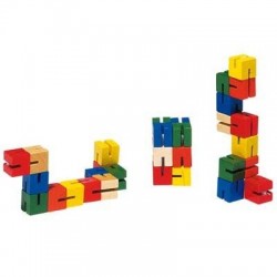 Cube puzzle de poche en bois, Goki