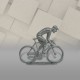 Cycliste métal plat grimpeur brut