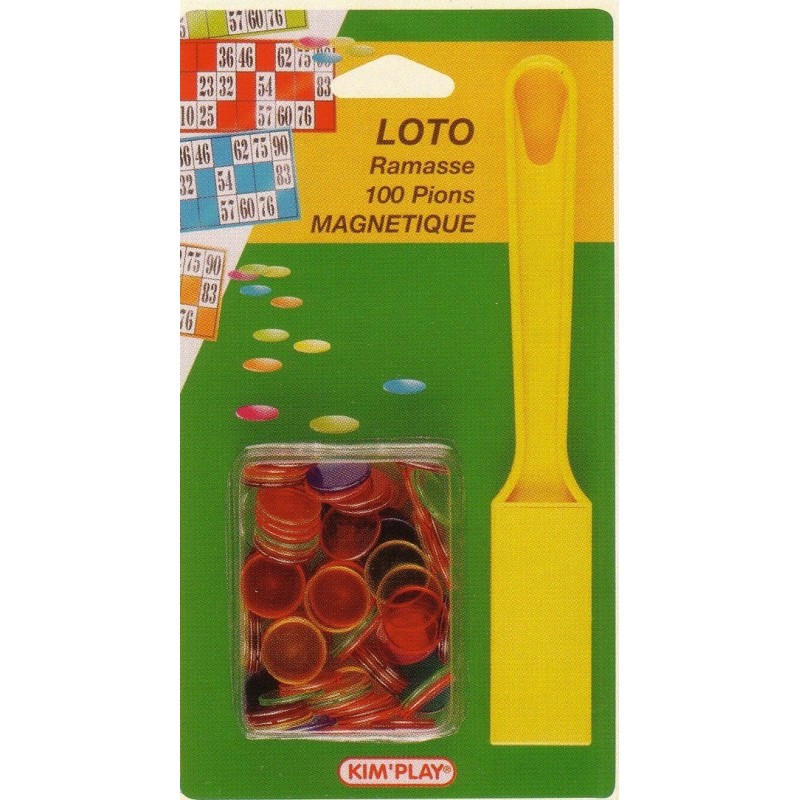 Boite magnetique + 100 pions loto - lotoquine - accessoire loto :  : Jeux et Jouets
