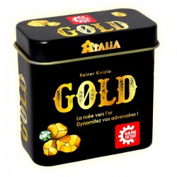 Gold : Retournez 2 cartes. Trouvez de l'or. Déjouez vos adversaires et soyez celui qui extrait le plus d'or de la mine !