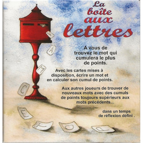 La boite aux Lettres, jeu du Pas : créez le mot permettant de marquer le plus de points possible