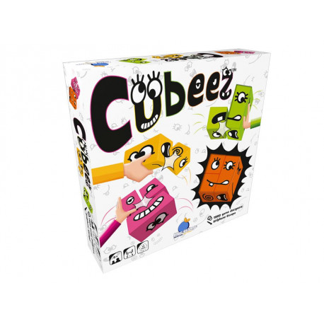 Cubeez, Blue Orange : Manipulez vos dés spéciaux et retrouvez les bons éléments pour former le visage dela carte objectif