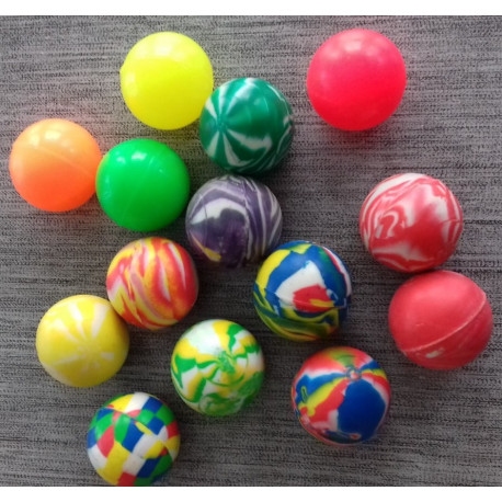 Balle super rebondissante 36 mm, pêche à la ligne, kermesse