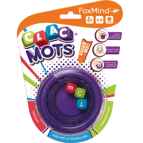 Clac Mots, Fox Mind : secouez le Shaker et trouvez un mot contenant les 3 lettres