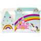 Boite menu enfant carton vide, idéal pochette surprise, Licorne