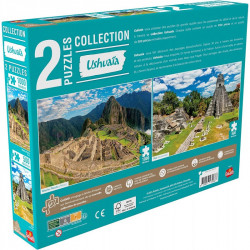 Puzzle Ushuaia 1000 pcs + 500 pcs : Machu Picchu et Tikal